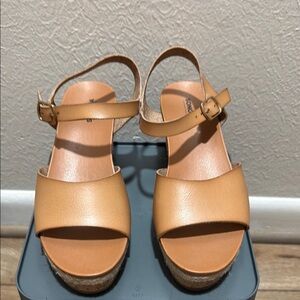 Sonoma Tan Platform Sandals